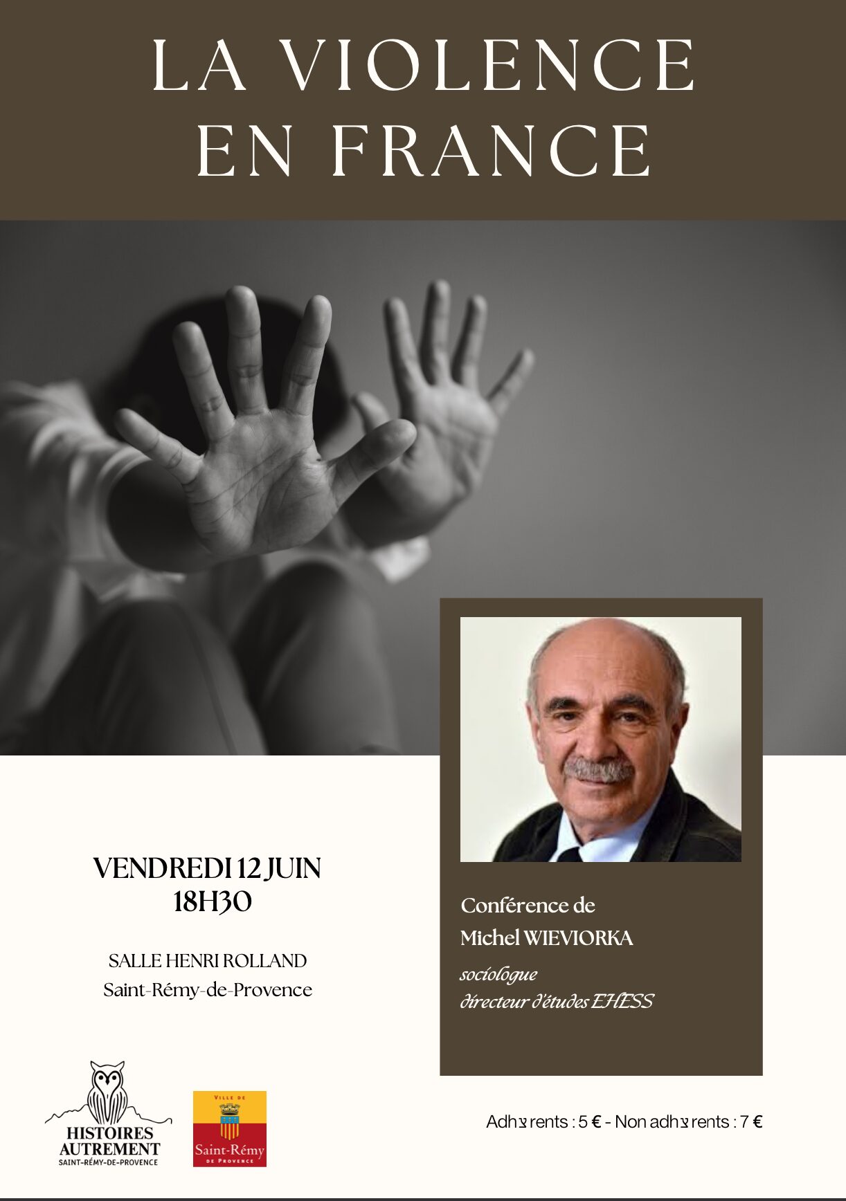 Conf :  La Violence en France, Michel Wievorka
